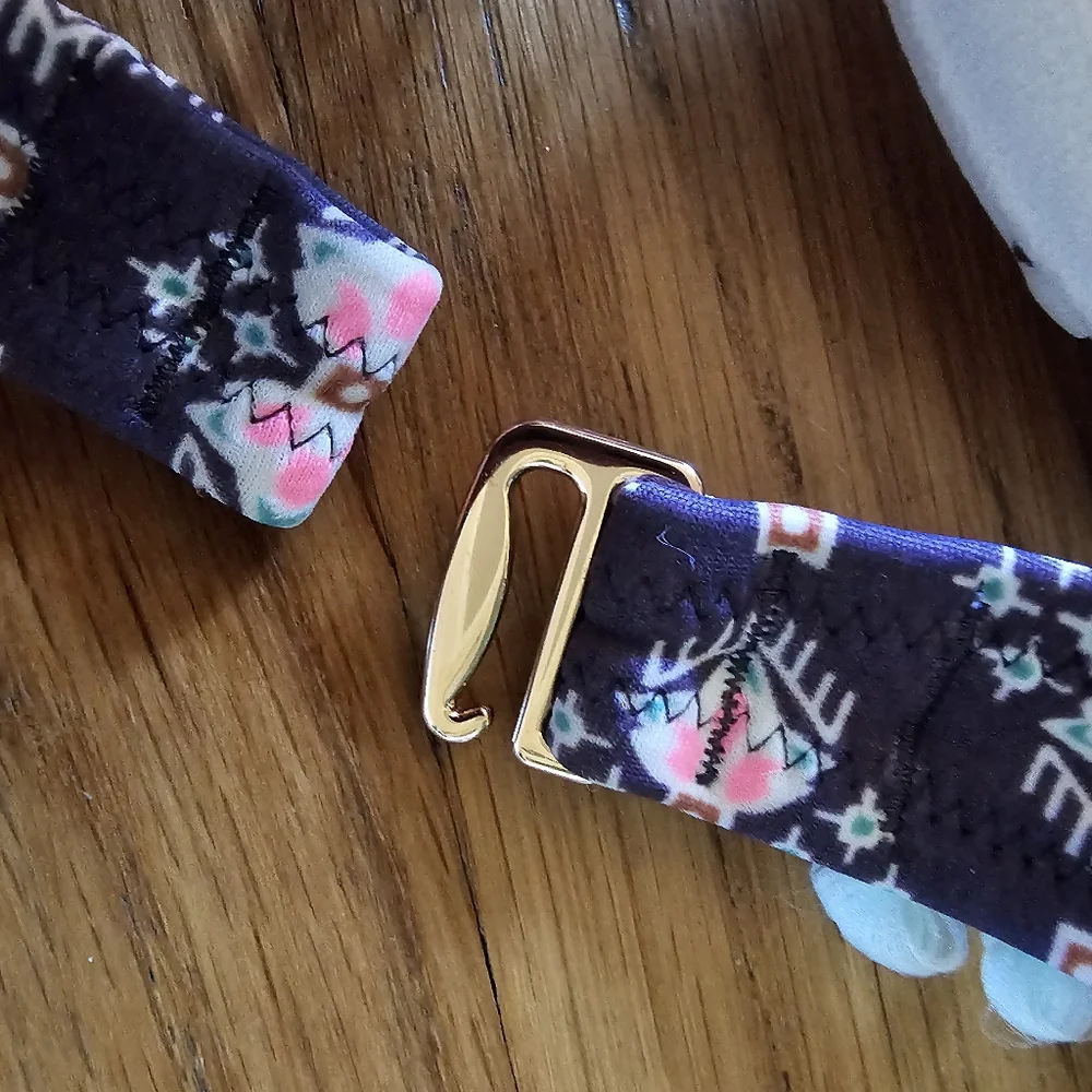 Victoria's Secret Bandeau Tassel Purple Print Bikini Swim Top Bra Size 32C NWOT - Picture 8 of 12